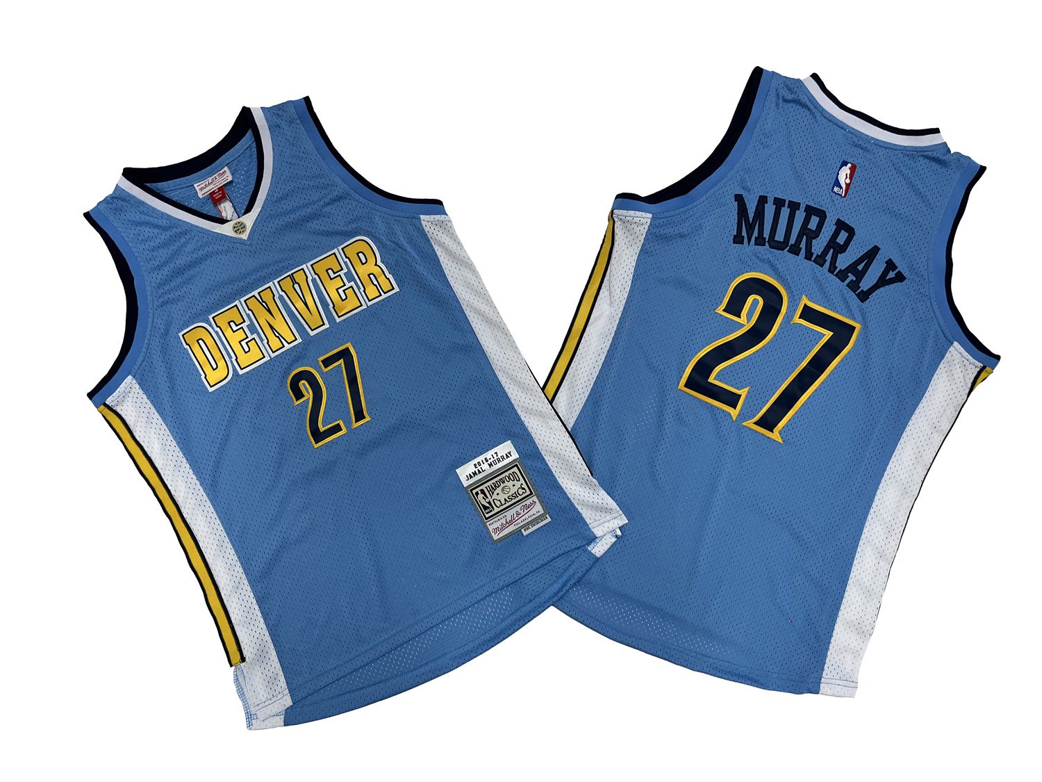 Men Denver Nuggets #27 Murray Blue Throwback NBA Jersey->golden state warriors->NBA Jersey
